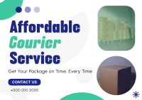 Affordable Courier Service Postcard