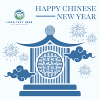 Lunar New Year Linkedin Post Design