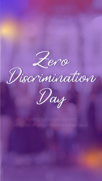 Zero Discrimination Day Instagram Reel Image Preview