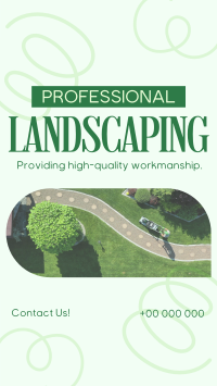 Professional Landscape Service Facebook Story