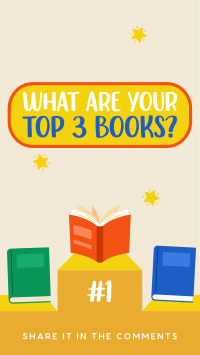 Your Top 3 Books Facebook Story