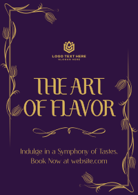 Floral Fancy Restaurant Poster