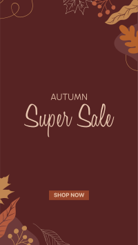 Autumn Leaves Sale Facebook Story
