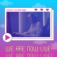 Gaming Livestream Instagram Post Design