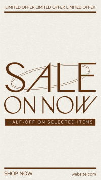 Minimalist Discount Sale Facebook Story
