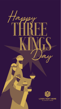 Happy Three Kings TikTok Video Design