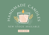 Available Home Candle  Postcard