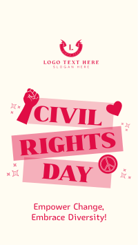 Bold Civil Rights Day Stickers Instagram Story