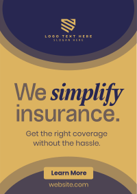 Minimalist Insurance Coverage Flyer