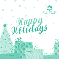 Holiday Gift Giving Instagram Post Design