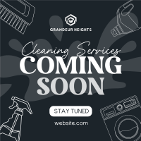 Coming Soon Cleaning Services Instagram Post