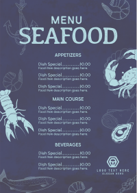 Rustic Seafood Restaurant Menu