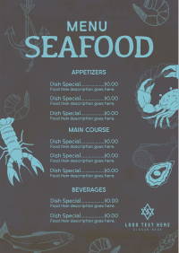 Rustic Seafood Restaurant Menu