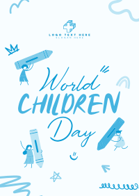 Children Day Doodle Poster