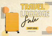 Travel Luggage Discounts Postcard