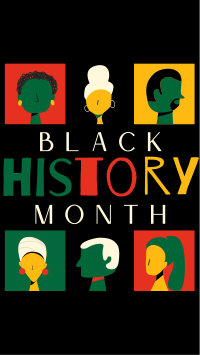 Happy Black History Instagram Story Design
