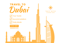 Dubai Travel Package Postcard