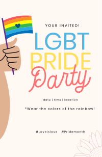 Lgbt Pride Party Invitation Image Preview