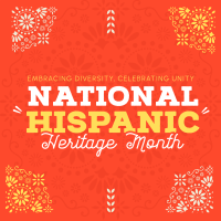 Hispanic Heritage Month Patterns Instagram Post