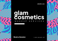 Glam Cosmetics Postcard