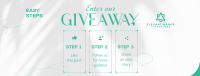 Elegant Giveaway Steps Facebook Cover Image Preview
