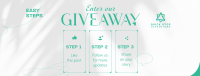 Elegant Giveaway Steps Facebook Cover Image Preview