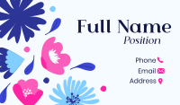 Dainty and Feminine Flowers Business Card