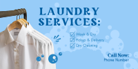 Laundry Services List Twitter Post