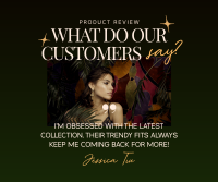 Luxury Fashion Testimonial Facebook Post