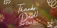 Best Dad Doodle Twitter Post Design