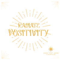 Positive Energy Instagram Post Design