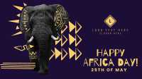 Elephant Ethnic Pattern Facebook Event Cover