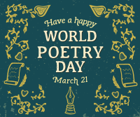 World Poetry Day Facebook Post