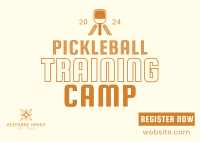 Classic Sporty Pickleball Training Postcard Image Preview