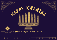 Kwanzaa Candles Postcard