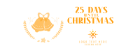 Days Away Christmas Facebook Cover Design