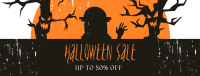 Spooky Trees Sale Facebook Cover Image Preview