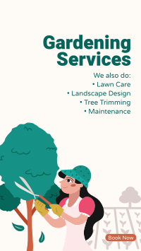 Outdoor Gardening Services Instagram Story