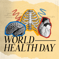 Vintage World Health Day Instagram Post