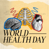 Vintage World Health Day Instagram Post Image Preview