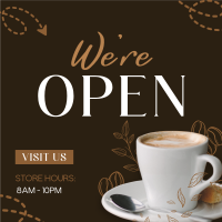 Cafe Opening Announcement Instagram Post