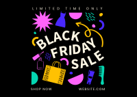 Black Friday Sale Postcard