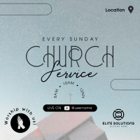 Worship with us Instagram Post Image Preview