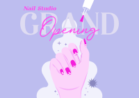 Nail Salon Opening Postcard