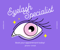 Eyelash Specialist Facebook Post