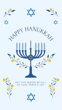 Happy Hanukkah Facebook Story