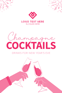 Cheers To New Year Pinterest Pin Image Preview
