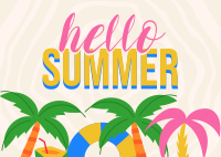 Hello Summer! Postcard