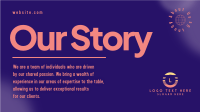 Simple Our Story Facebook Event Cover Design