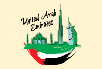 UAE City Scribbles Pinterest Cover